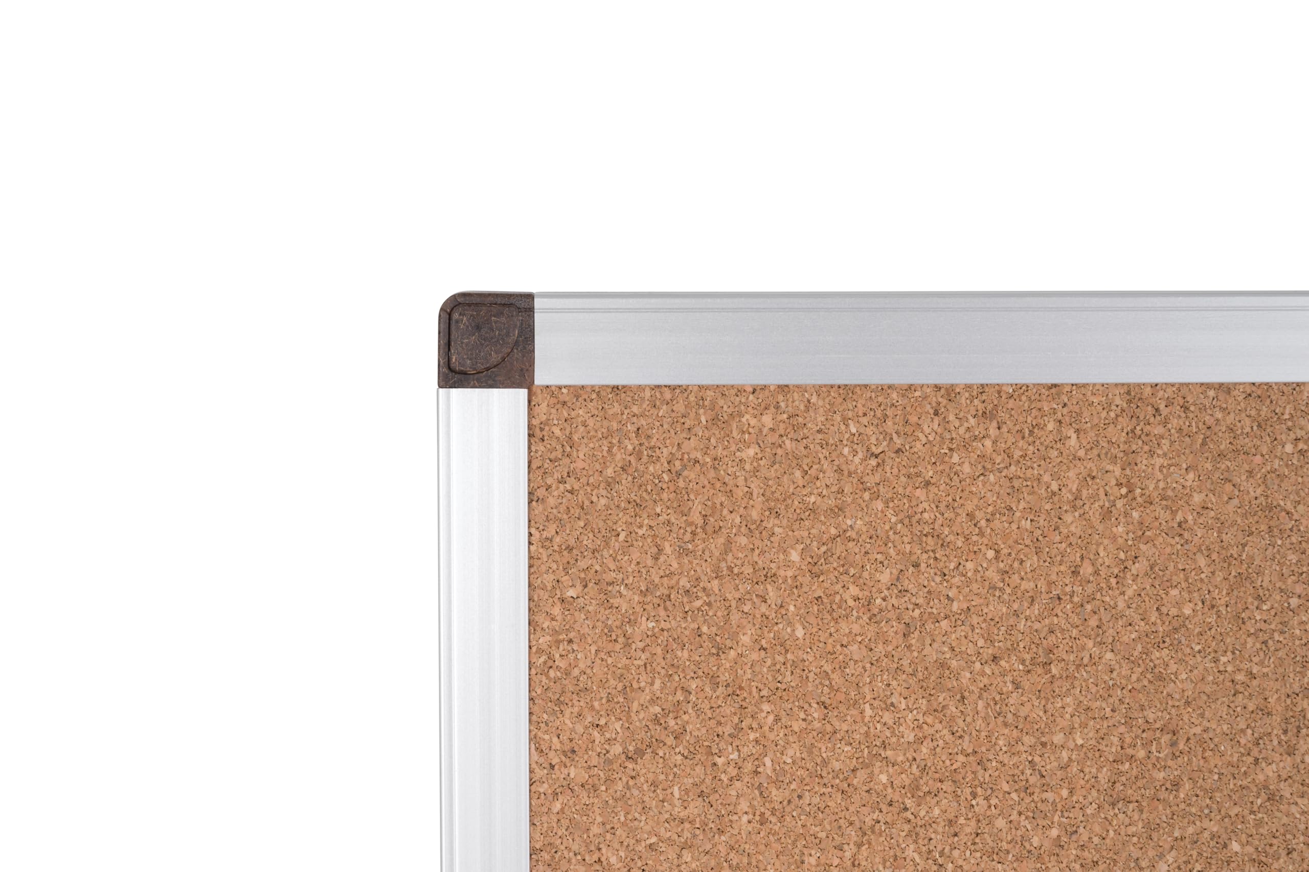 Bi-Office Lavagna in Sughero Ayda BioFusion, 120x90cm, Superficie in Sughero, Telaio in alluminio naturale con Biocompositi di Cocco