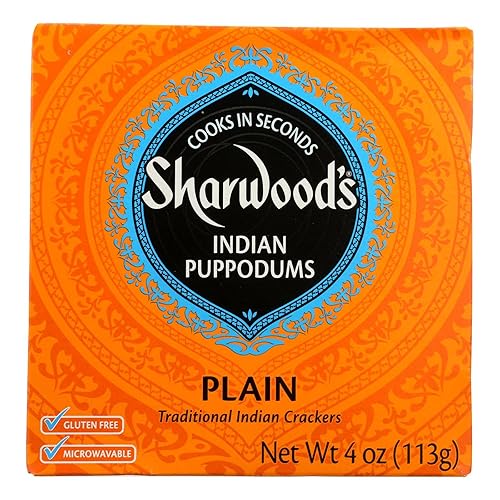 Sharwood Plain puppodums 12x 4OZ