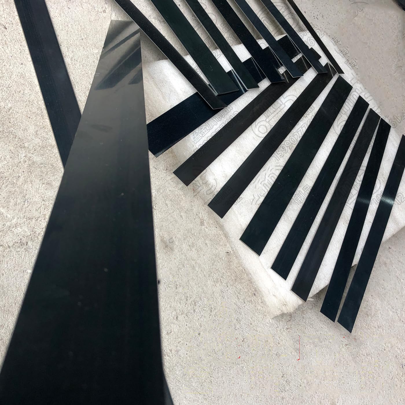 1 pezzo di acciaio per molle con distanziatore a balestra, per uso meccanico o fai da te 4.0x40x500mm.