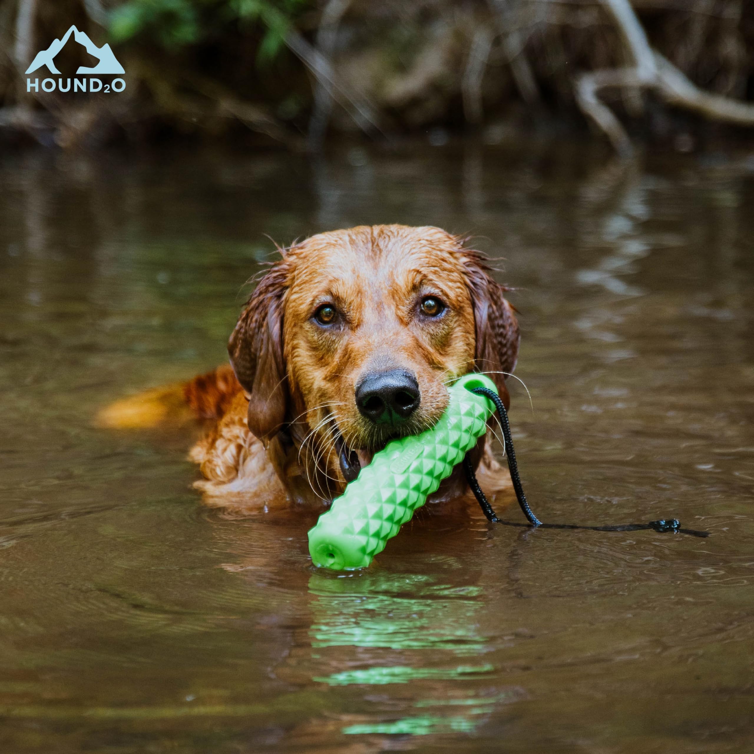 Juguetes para Perros Juguete Flotante de Cuerda para Perros | Juguete para Exteriores Verde.