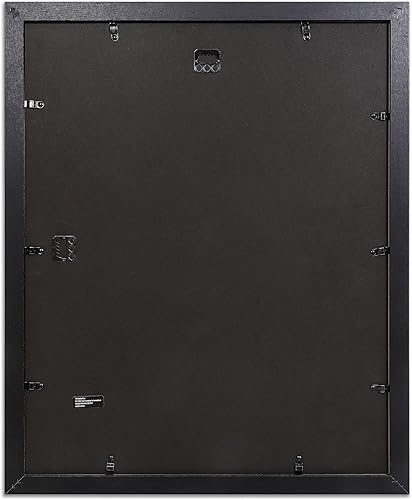 Miniatura 7 de The Display Guys - Juego de marcos minimalistas de madera negra, vidrio templado, 16 x 20 pulgadas, mate a 11 x 14 pulgadas, para colgar en la