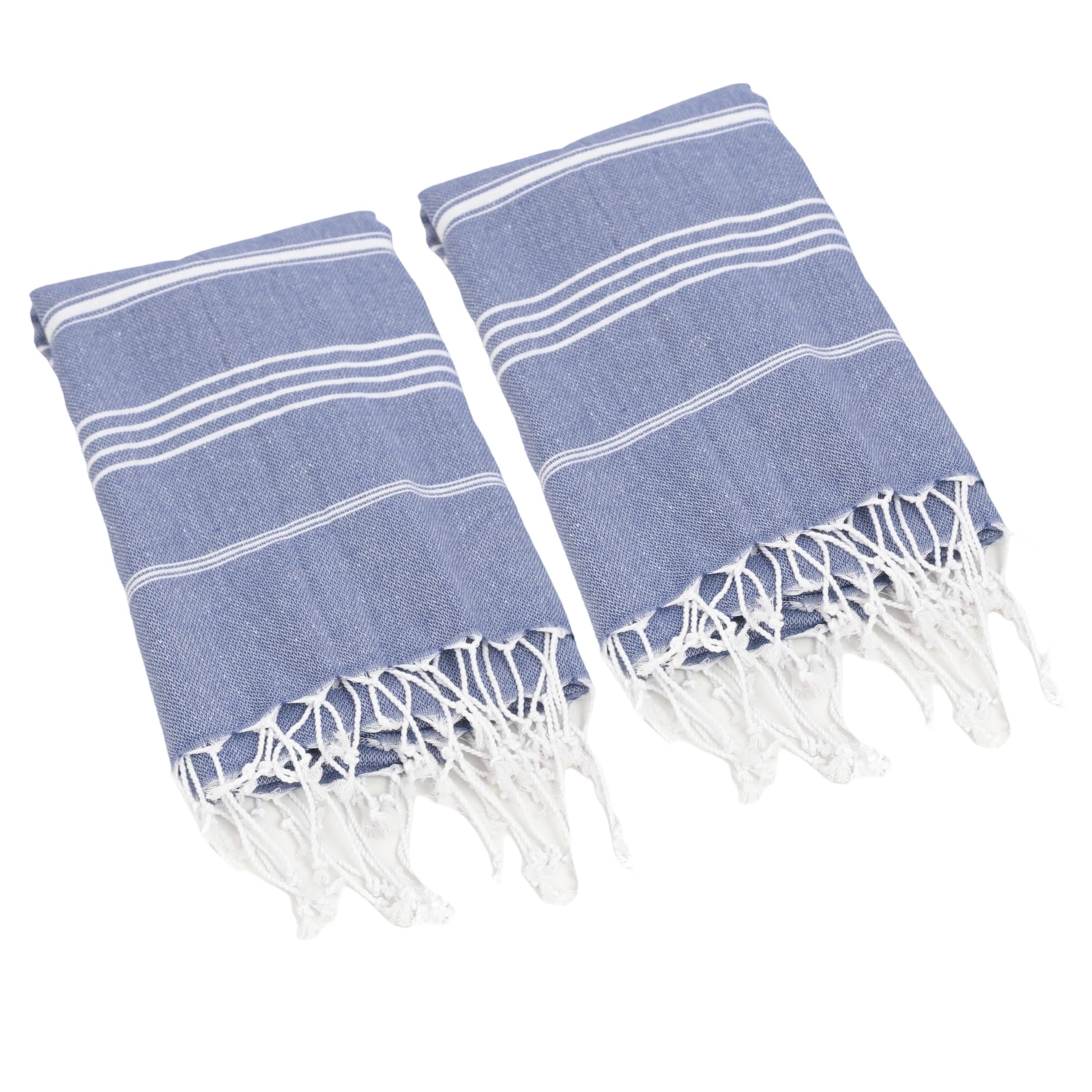 Strandtuch Hamamtuch Saunahandtuch Set - 1er & 2er Pack 100% Baumwolle - Hochwertiges Badetuch und Duschtuch - Picknickdecke, Extra Leicht