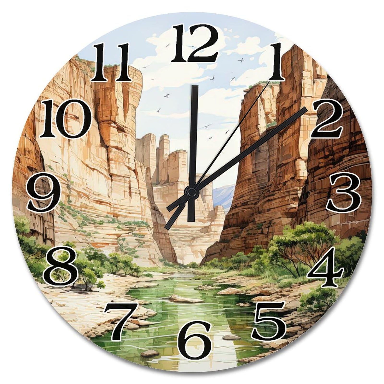Horloge Big Bend Texas de 38cm pour decoration de salon