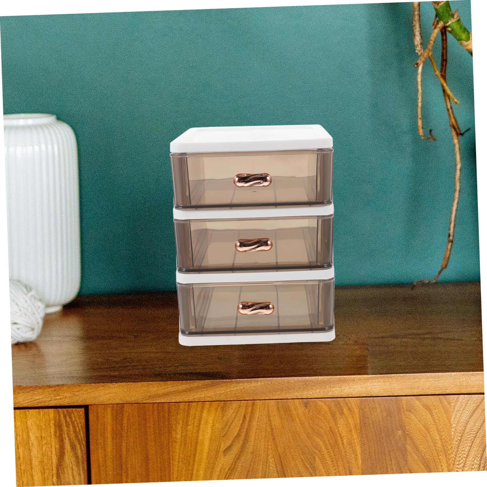 NUOBESTY 3piezas Organizador De Archivos De Escritorio De Caja De Almacenamiento Multicapa Para Cosméticos y Papelería Contenedor De Archivos Para Oficina Diseño Práctico y Funcional