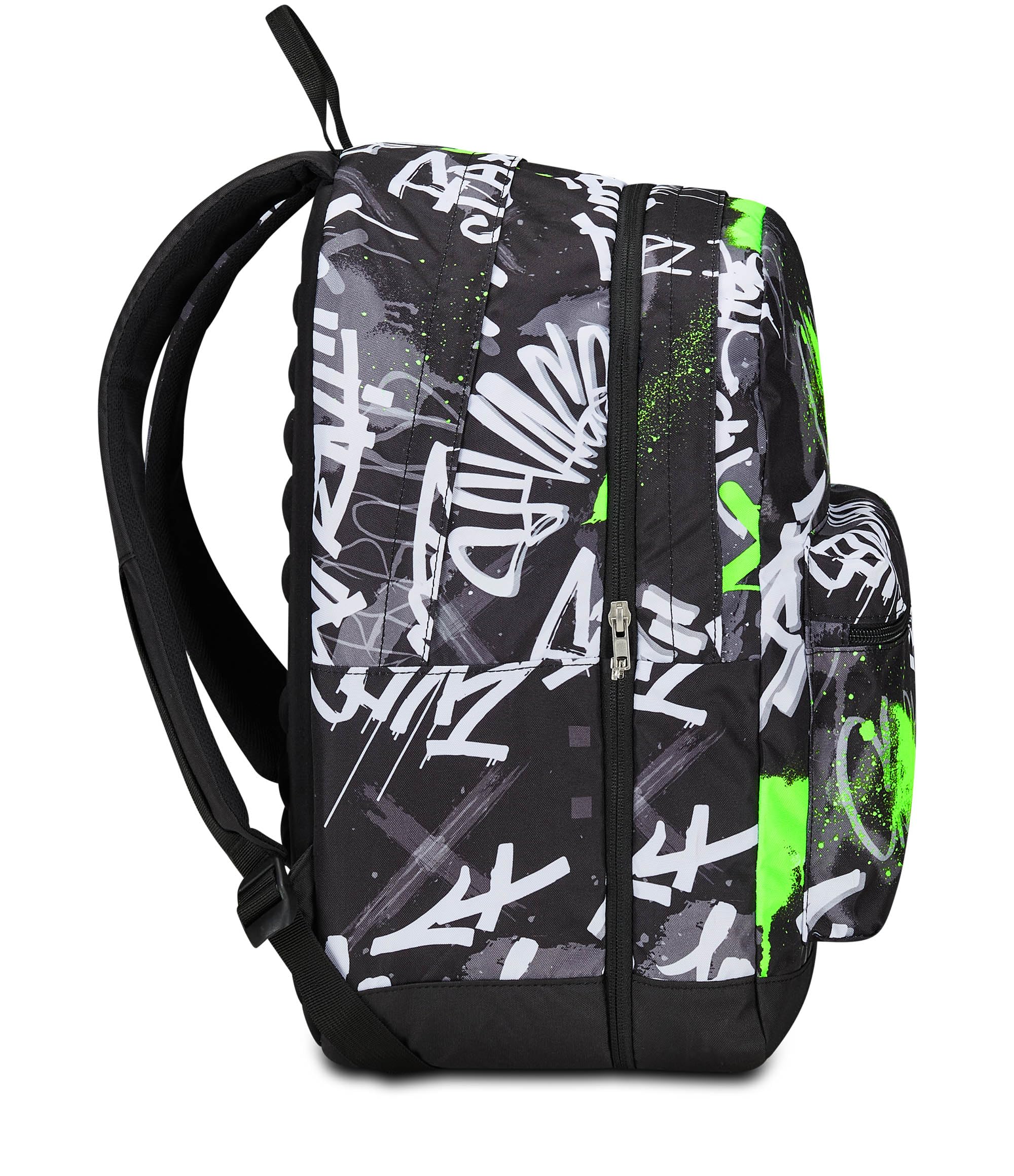 Seven Zaino Scuola Pro XXL Reversibile Detach The Double, Verde Nero, 3 Zaini in 1, Doppio Scomparto Con Auricolari Wireless, Tasca Porta PC e Tasca Porta Borraccia, Zaino Medie Superiori Ragazzo