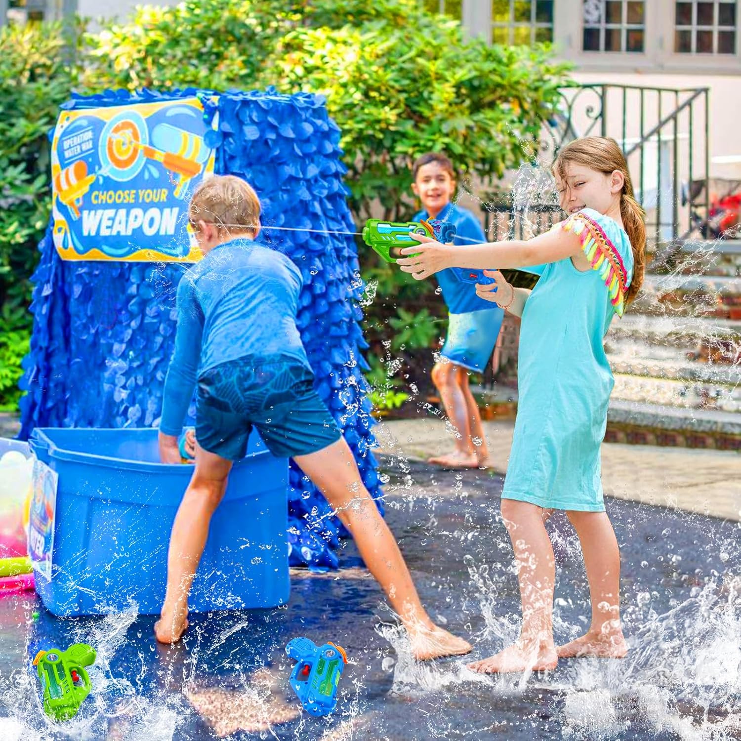 Water Pistols Set of 12 Children's Water Pistols for Long Range Water Spray Gun Spray Gun Small Mini Water Gun for Children, Party, Summer, Outdoor Pool