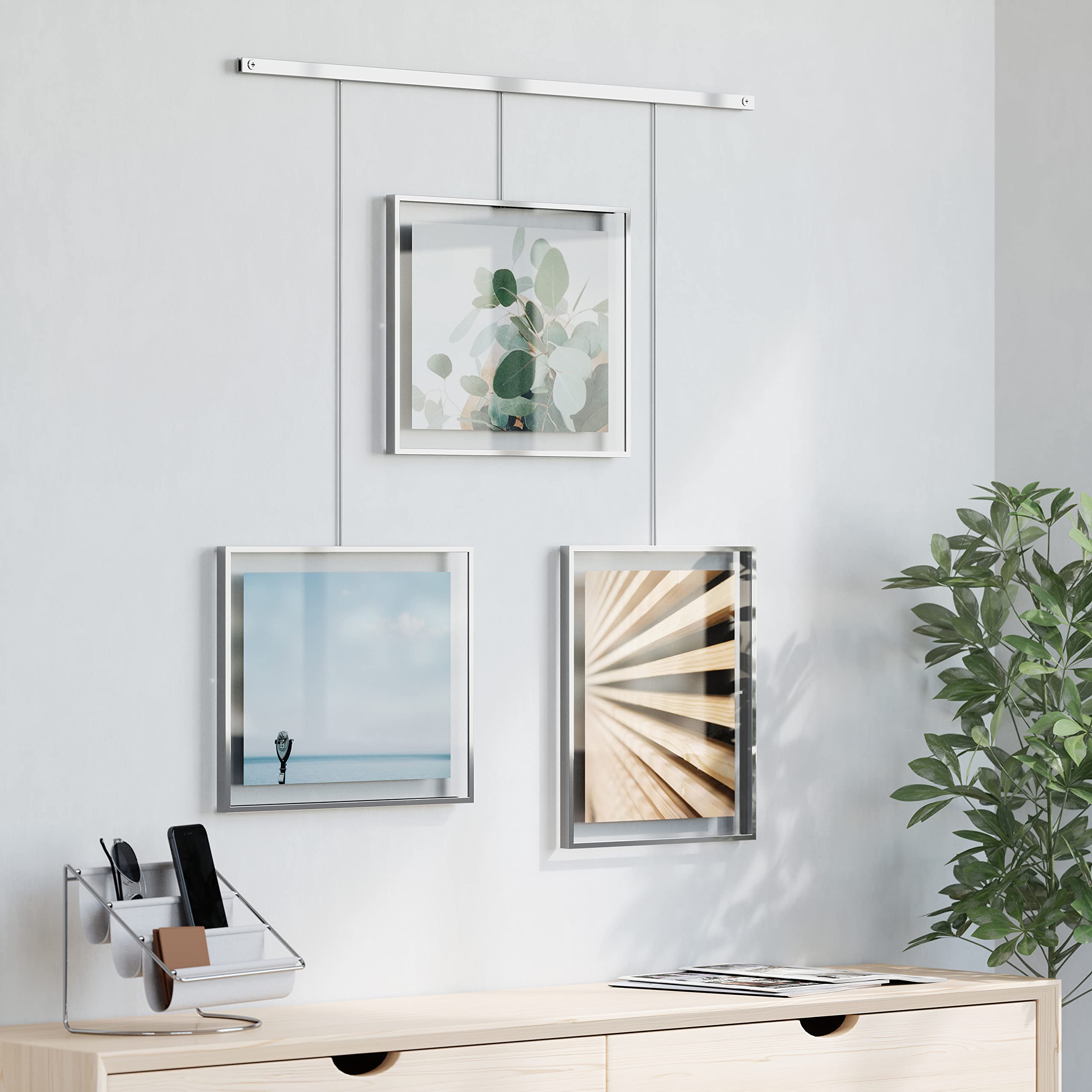 Amazon.co.jp: umbra フォトフレーム イグジビット 3個セット 写真立て