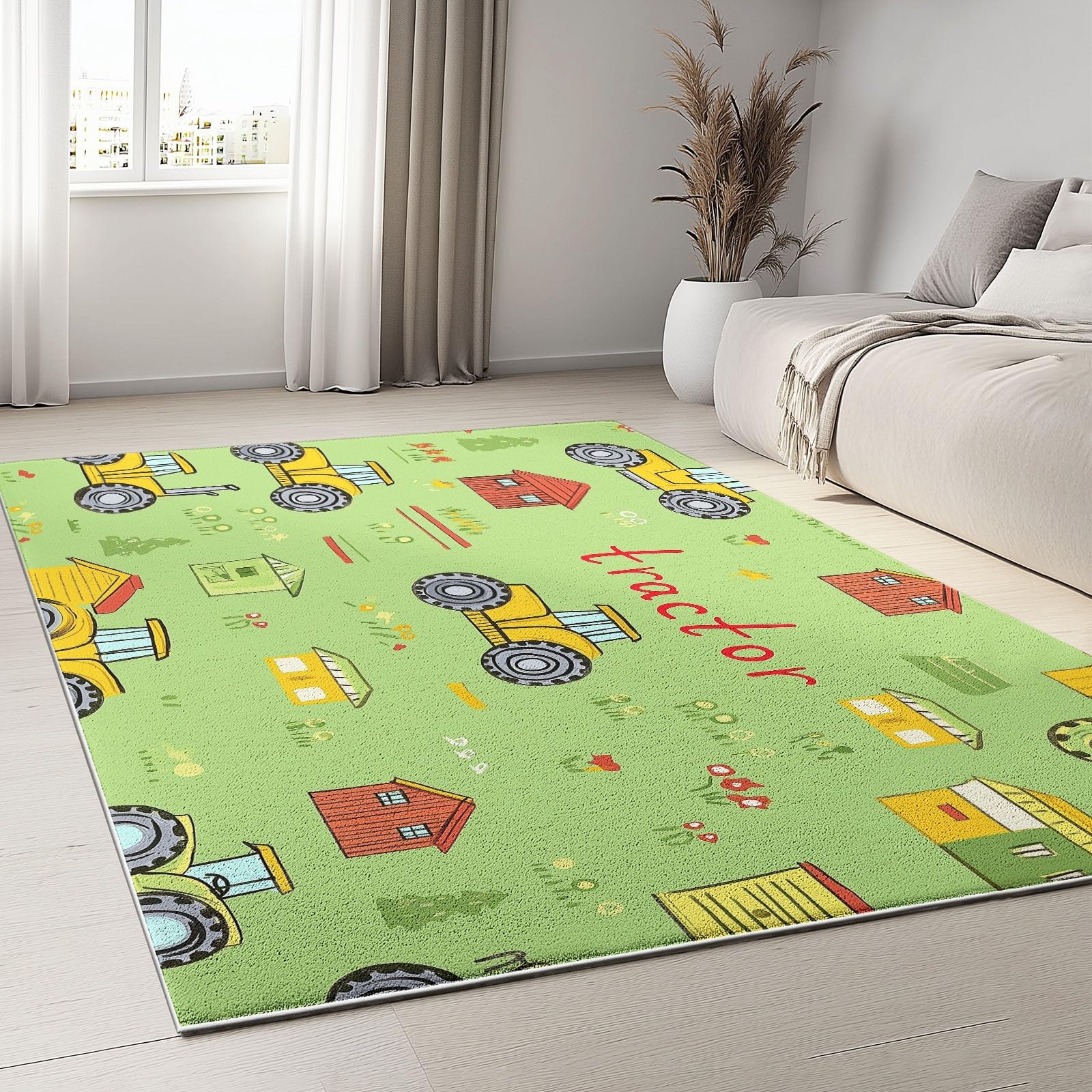 Tapis doux chambre poil ras pour protéger les enfants des chutes