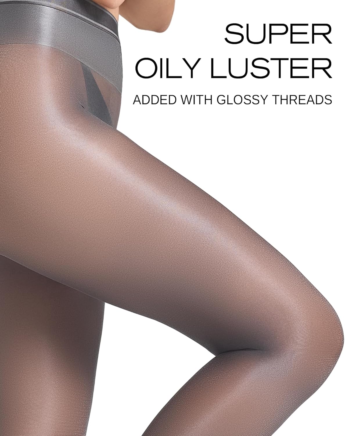 LABELLA 80D Super Glossy Pantyhose for Women,Shiny Oil Jazz Tights，All Day Comfort,S-Queen2 - Image 2