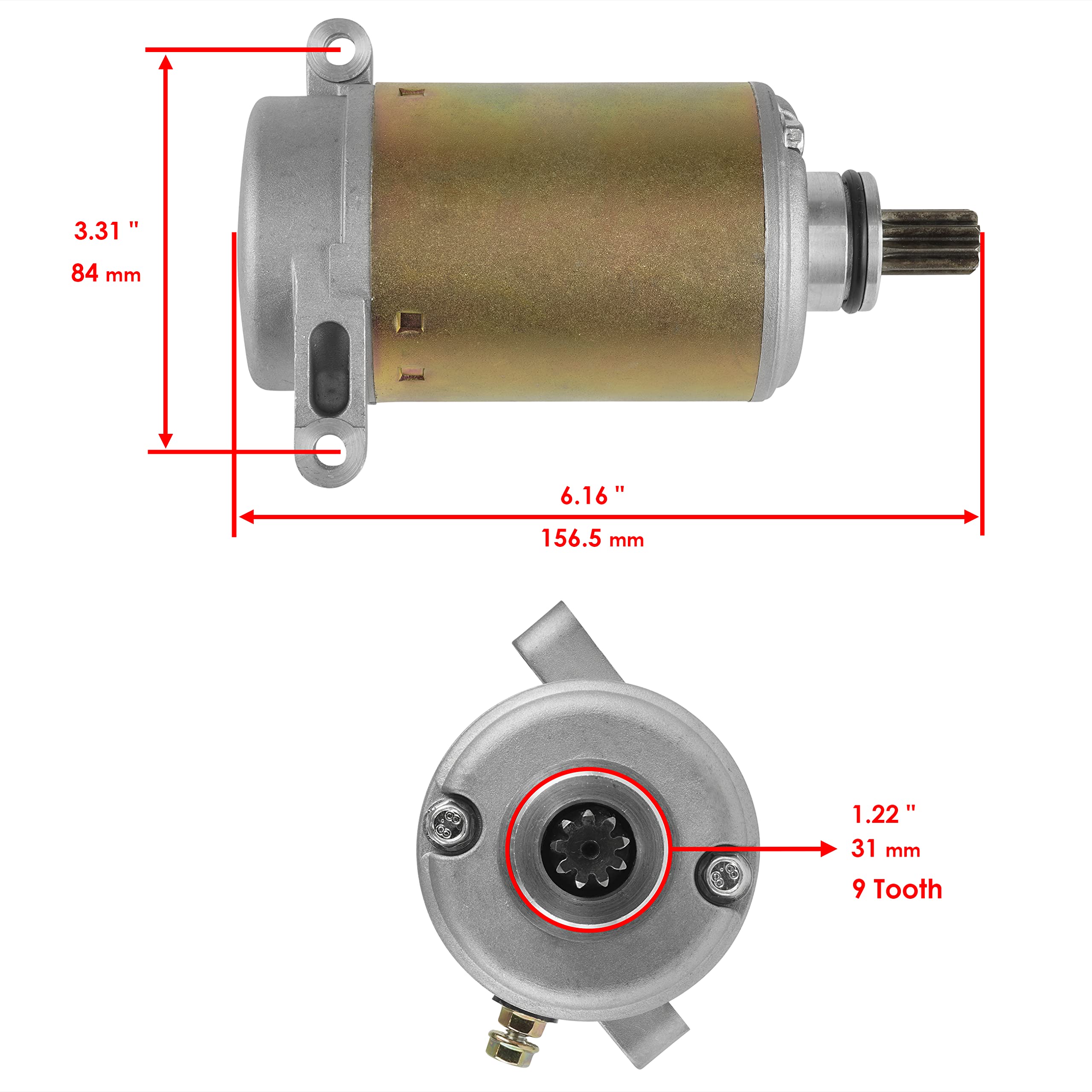 Amazon.com: Caltric compatible with Starter Yamaha Kodiak 400 YFM400 YFM  400 1999 : Automotive