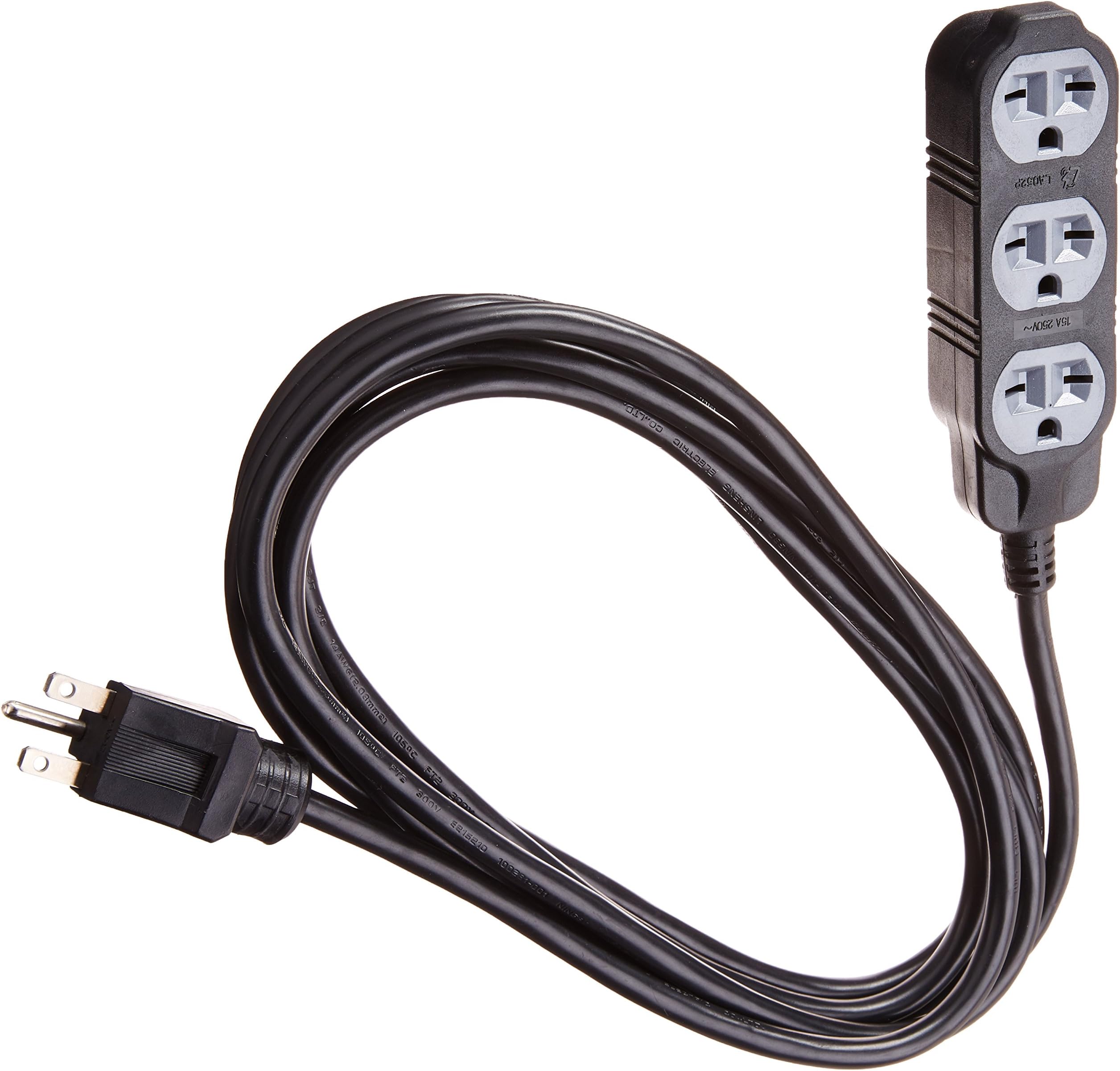 Hydrofarm Extension Cord - 240v - 12 ft ,Black