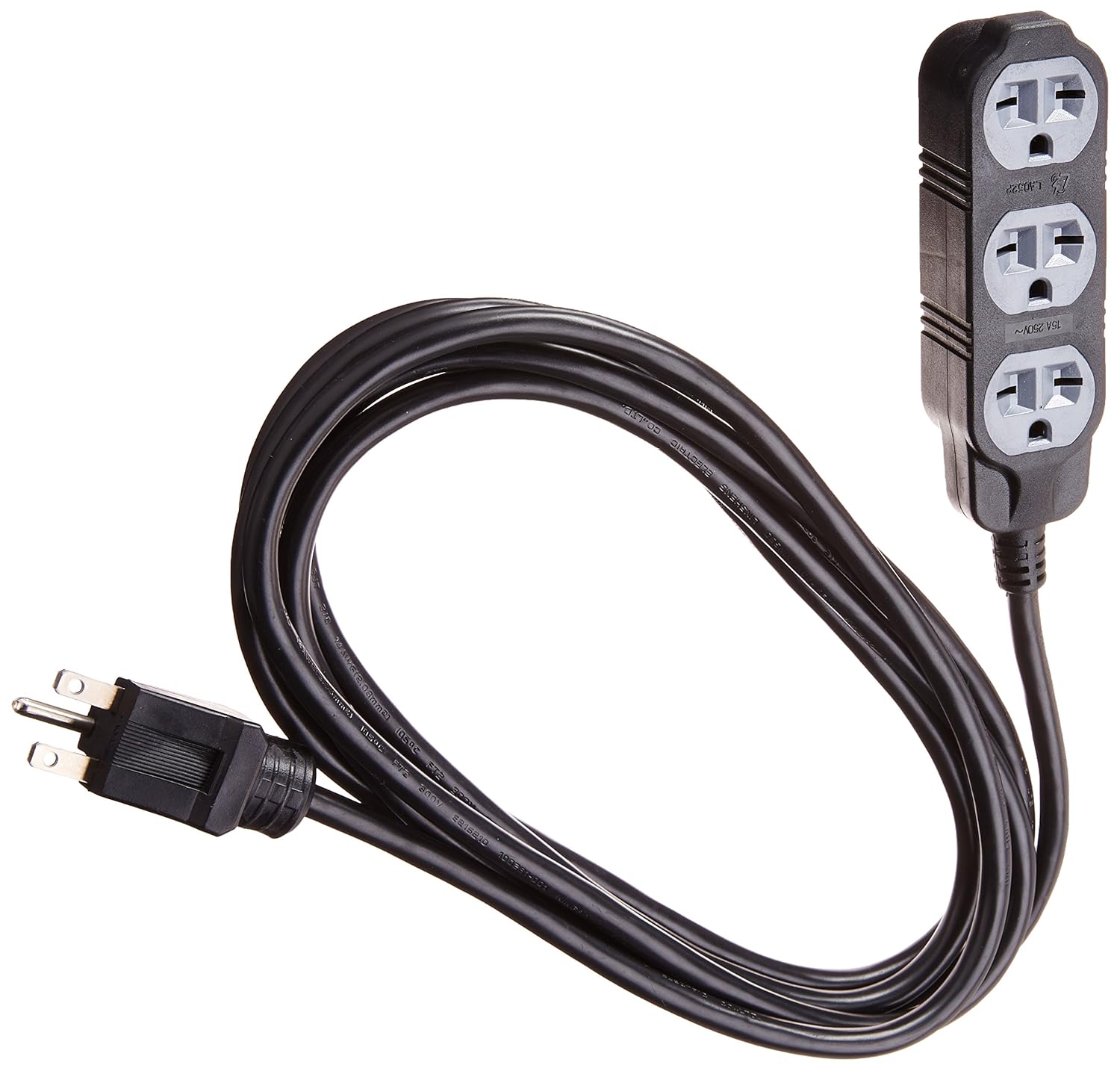 Hydrofarm Extension Cord - 240v - 12 ft ,Black