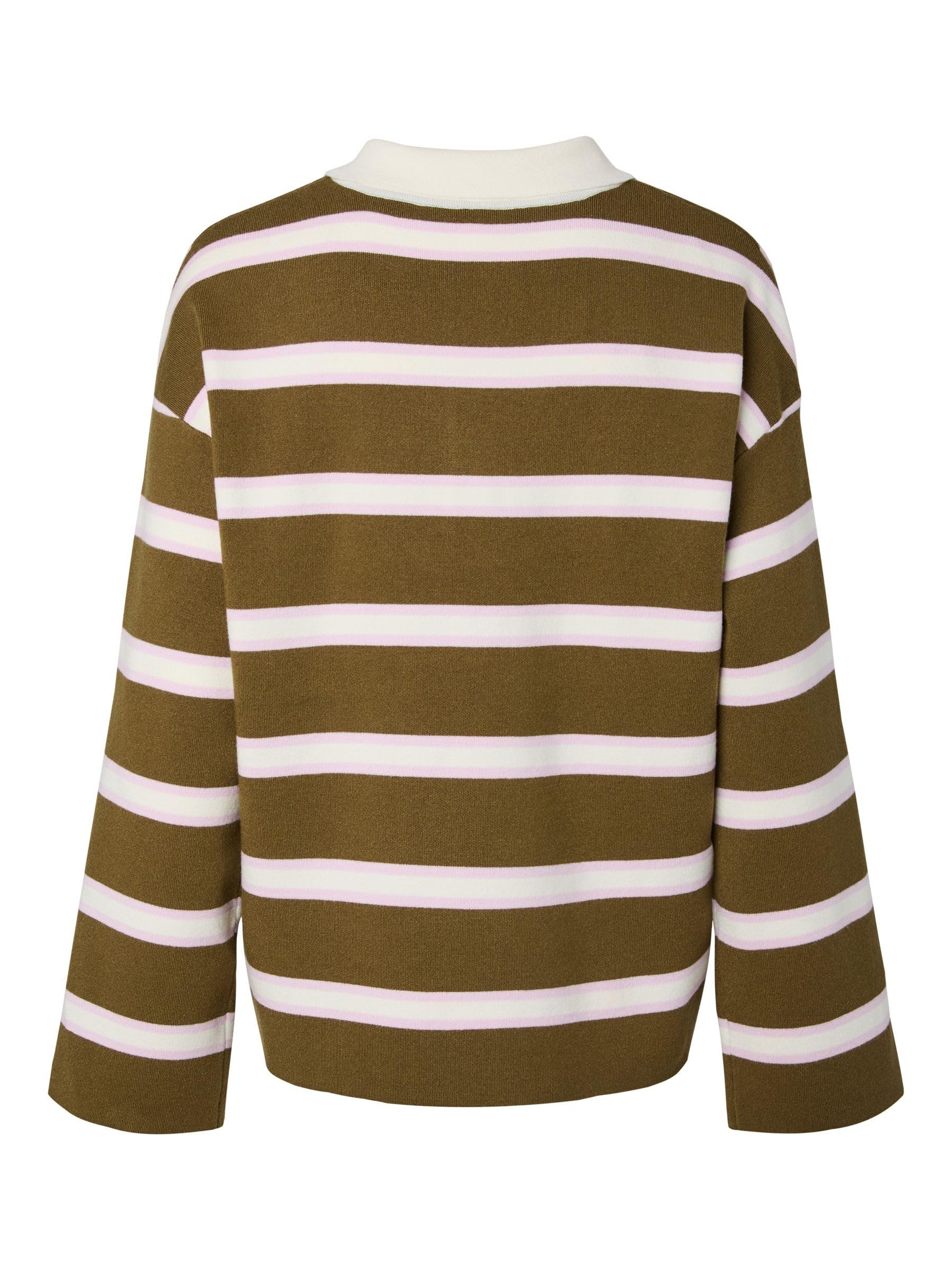 Yas Yasisabell LS Polo Knit Pullover S. Noos Yas Isabell LS Polo Knit Pullover S. Noos Donna (Pacco da 1)