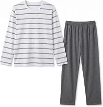 Men's Pajamas, Long Sleeve, Thin, Room Wear, Large Size, Loungewear, Top and Bottom Set, Long Sleeves, Long Pants, Breathable, Sweat Absorbent, Comfortable, Soft, T-Shirt Fabric, Skin Friendly