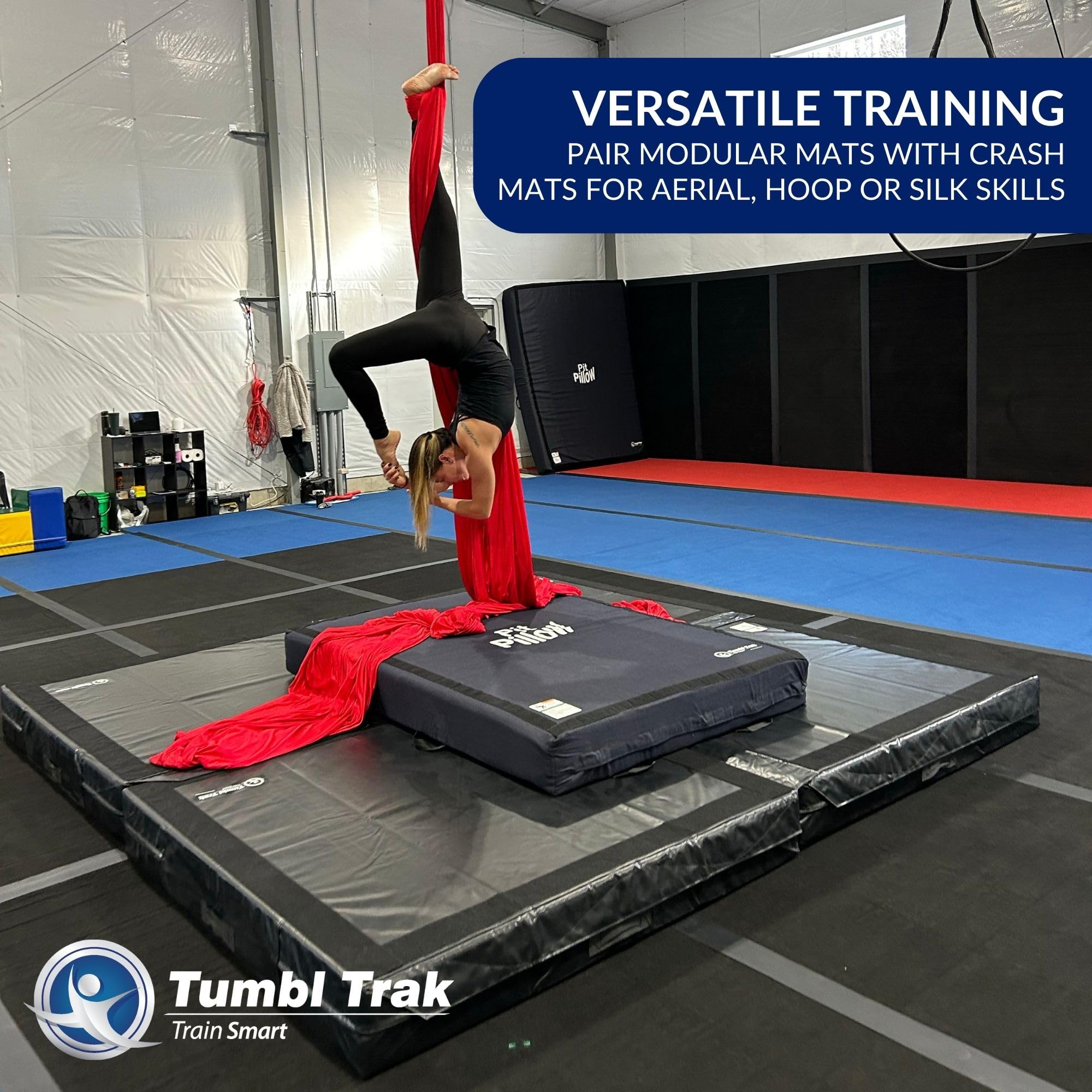 Amazon.com : Tumbl Trak Modular Practice Mat - 5 Ft x 5 Ft x 8 in