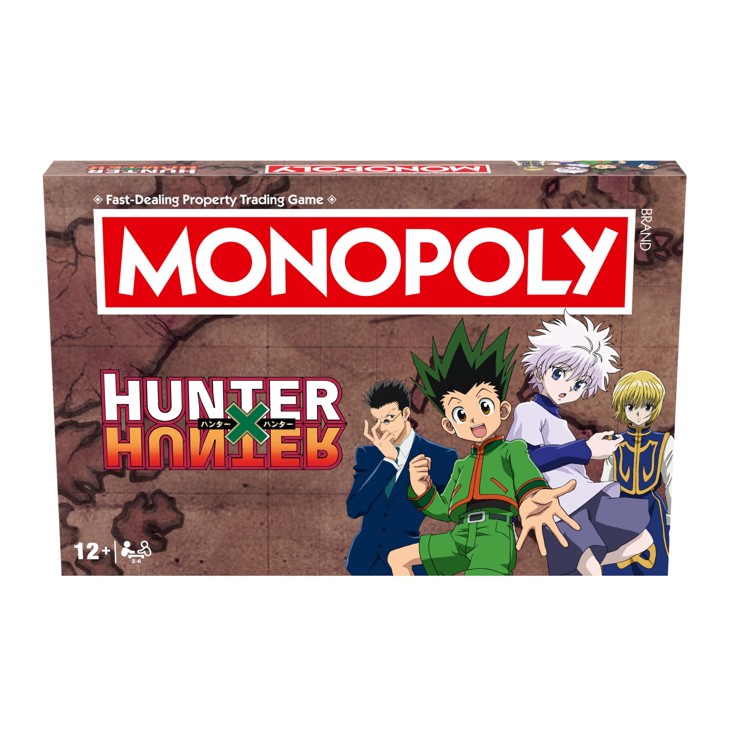 Winning Moves Jeu de société classique Hunter x Hunter Monopoly parfait pour 2 à 6 joueurs et fait un excellent cadeau pour les fans âgés de 12 ans et plus