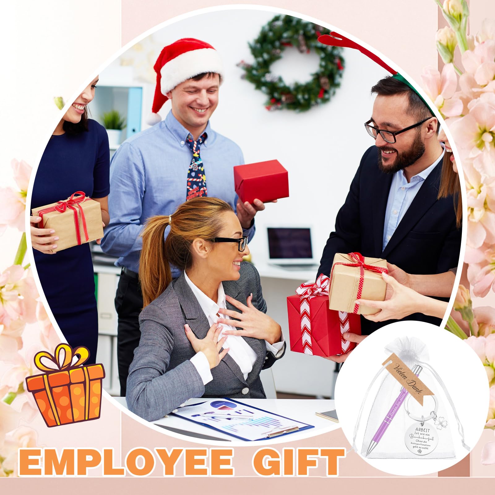 Notizbuch Danke Nezyo Glücksstift Kugelschreiber Geschenke Für Kollegen  Abschiedsgeschenk Dankeschön Geschenke Mit Karten Für Kollegin Büro  Arbeit(12 Sets Geschenk Für Team, image size:1600x1600