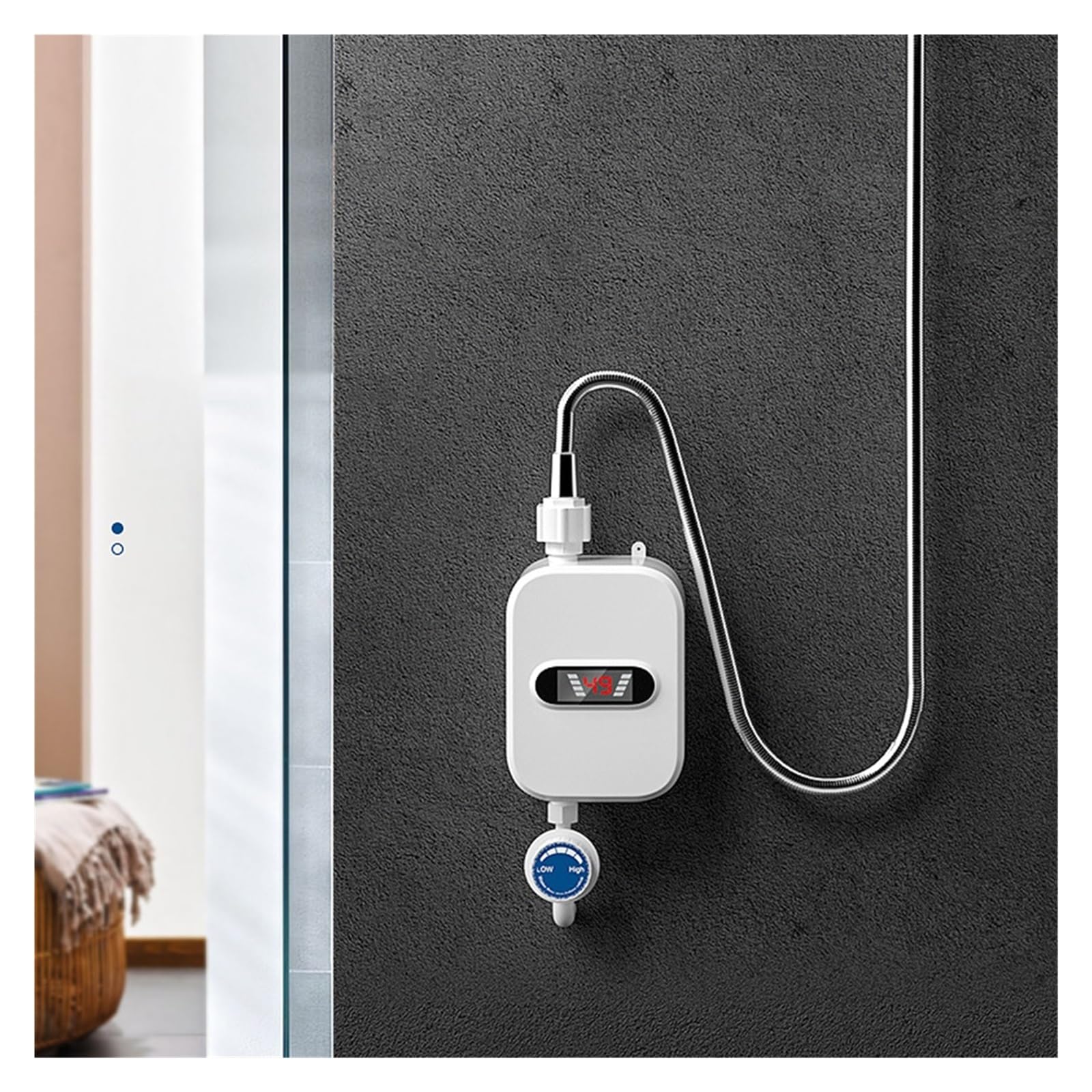 3500W Natychmiastowy Podgrzewacz Wody Inteligentny Elektryczny Prysznic Bezzbiornikowy Termostat Natychmiastowego Podgrzewacza Wody Do Kuchni Łazienkowej szybko się nagrzewa