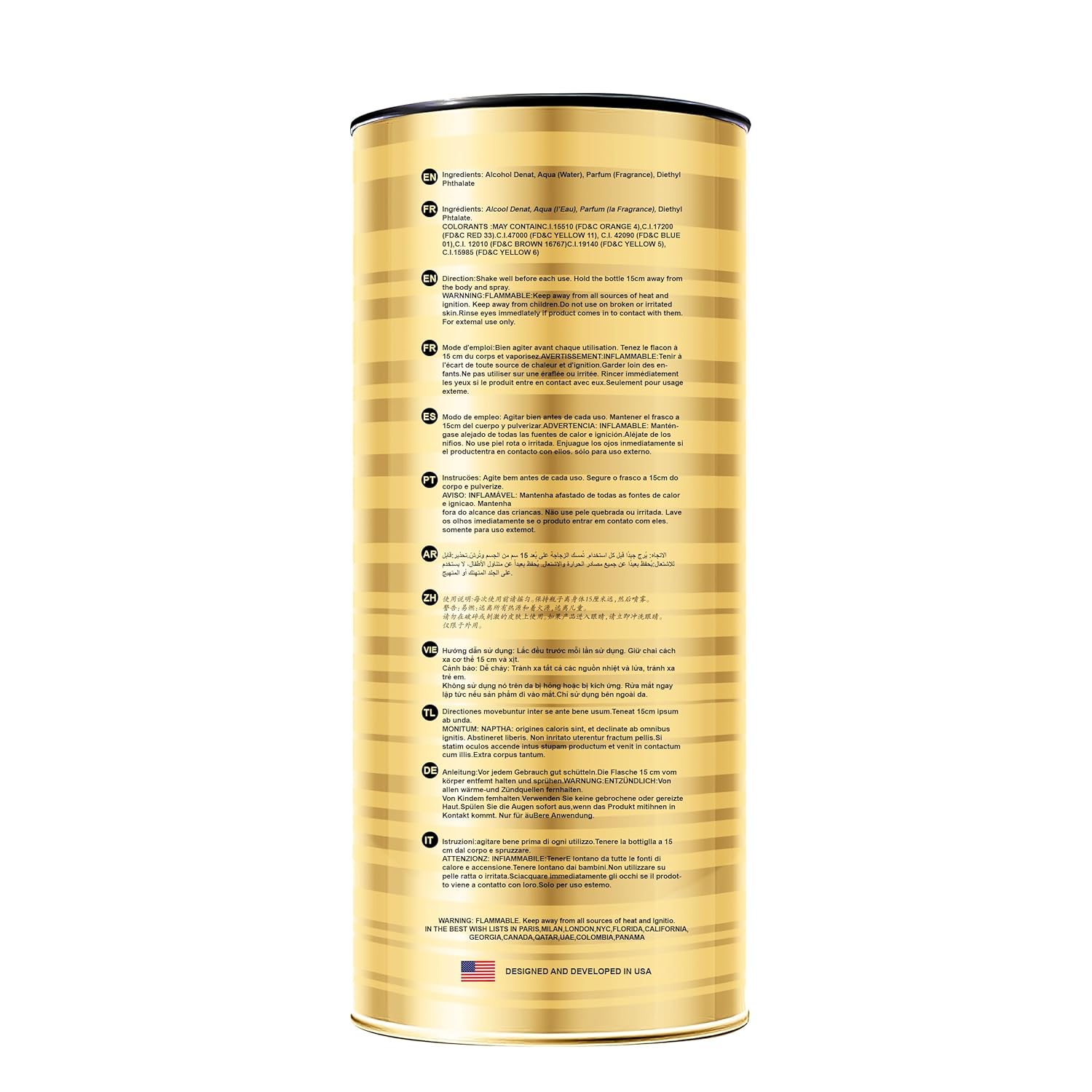 Hybrid & Company Blue For Men Gold Edition For Men Eau De Parfum Vaporisateur Natural Spray 3.4 Fl Oz - Image 7