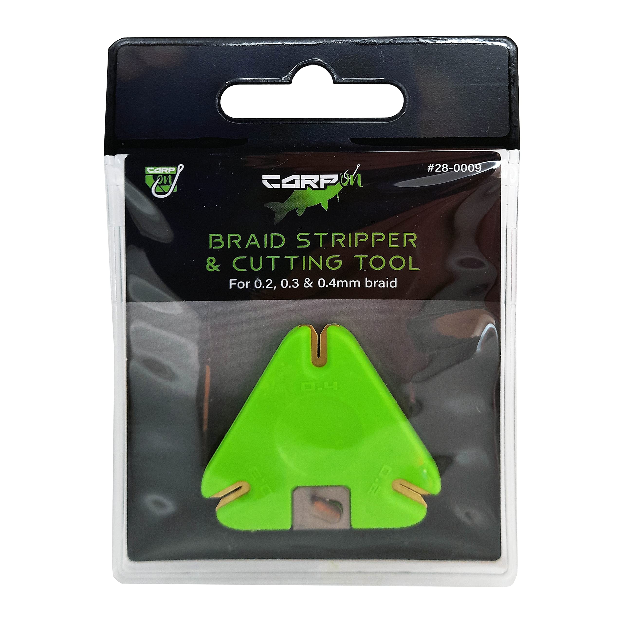CARP ON - Fishing Braid & Cutting Tool for 0.2, 0.3 & 0.4mm Braid - Terminal Tackle for Making Carp Rigs [28-0009]
