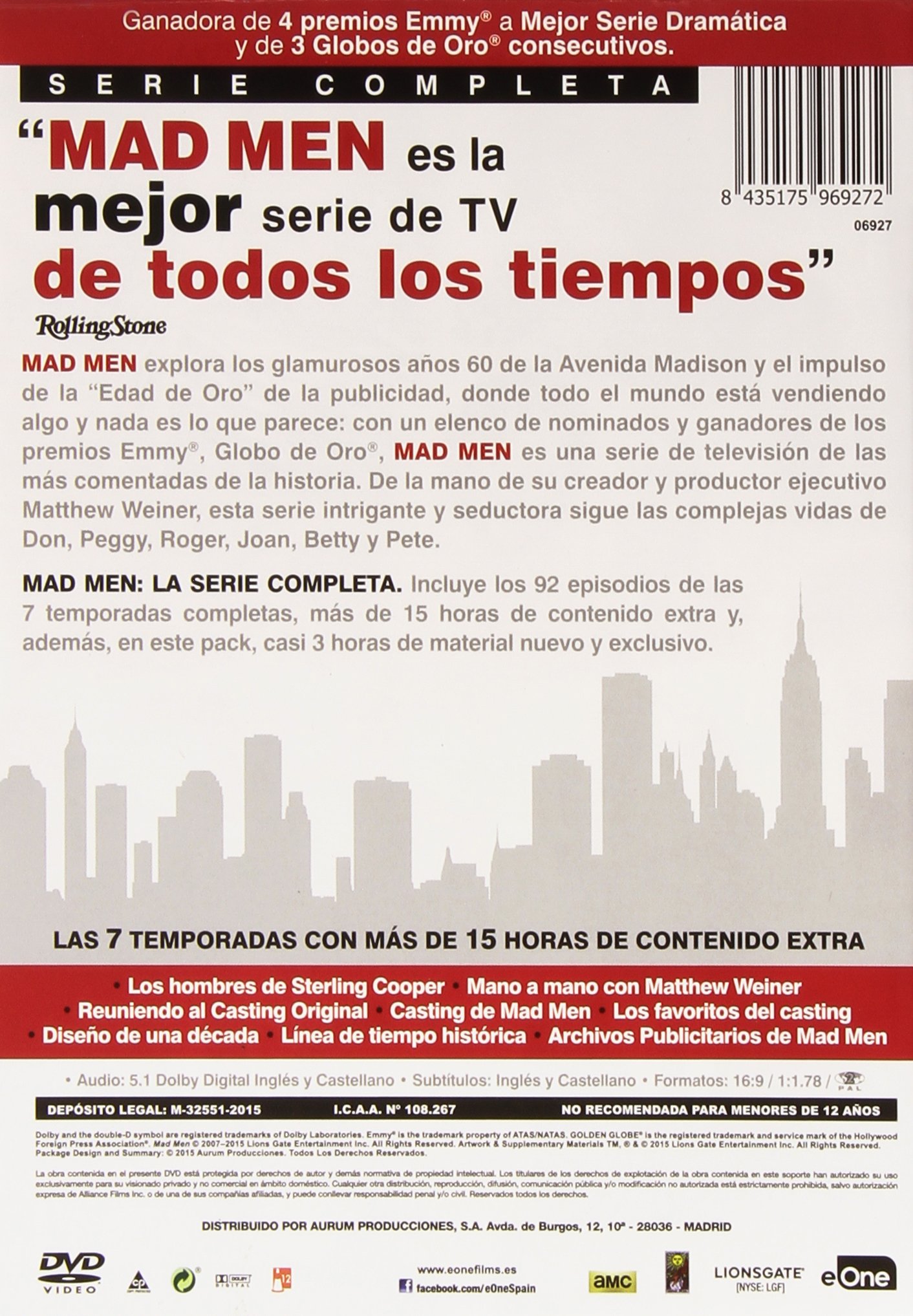 Pack Mad Men Temporadas 1 A 7 [DVD]
