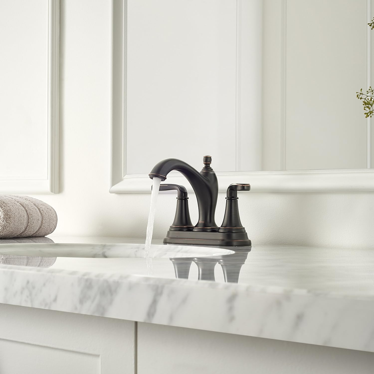 Pfister Northcott LG48-MG0Y 4" Centerset Bathroom Faucet in Tuscan Bronze