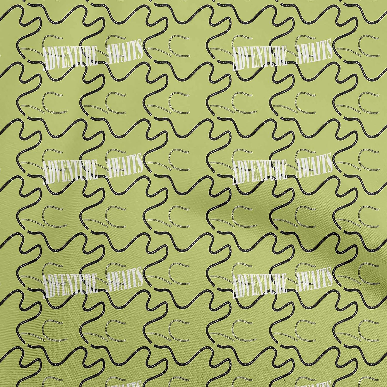 oneOone Cotton Flex Turquoise Green Fabric Travel Fabric for Sewing Printed Craft Fabric By The Yard 40 Inch Wide