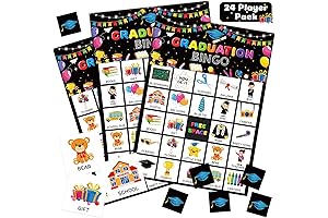 Liliful 35 Pcs Graduation Bingo Game for Unforgettable Party Fun