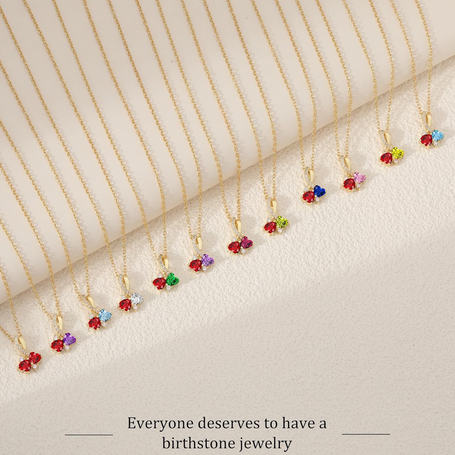 Valentines Day Gifts for Her, Birthday Gifts for Women Birthstone Necklace Teens Stocking Stuffers Dainty Gold Necklaces with 2 Birthstone Teen Girl Gifts Trendy Stuff Birthday Gift for Her Graduation Christmas Jewelry - Image 4