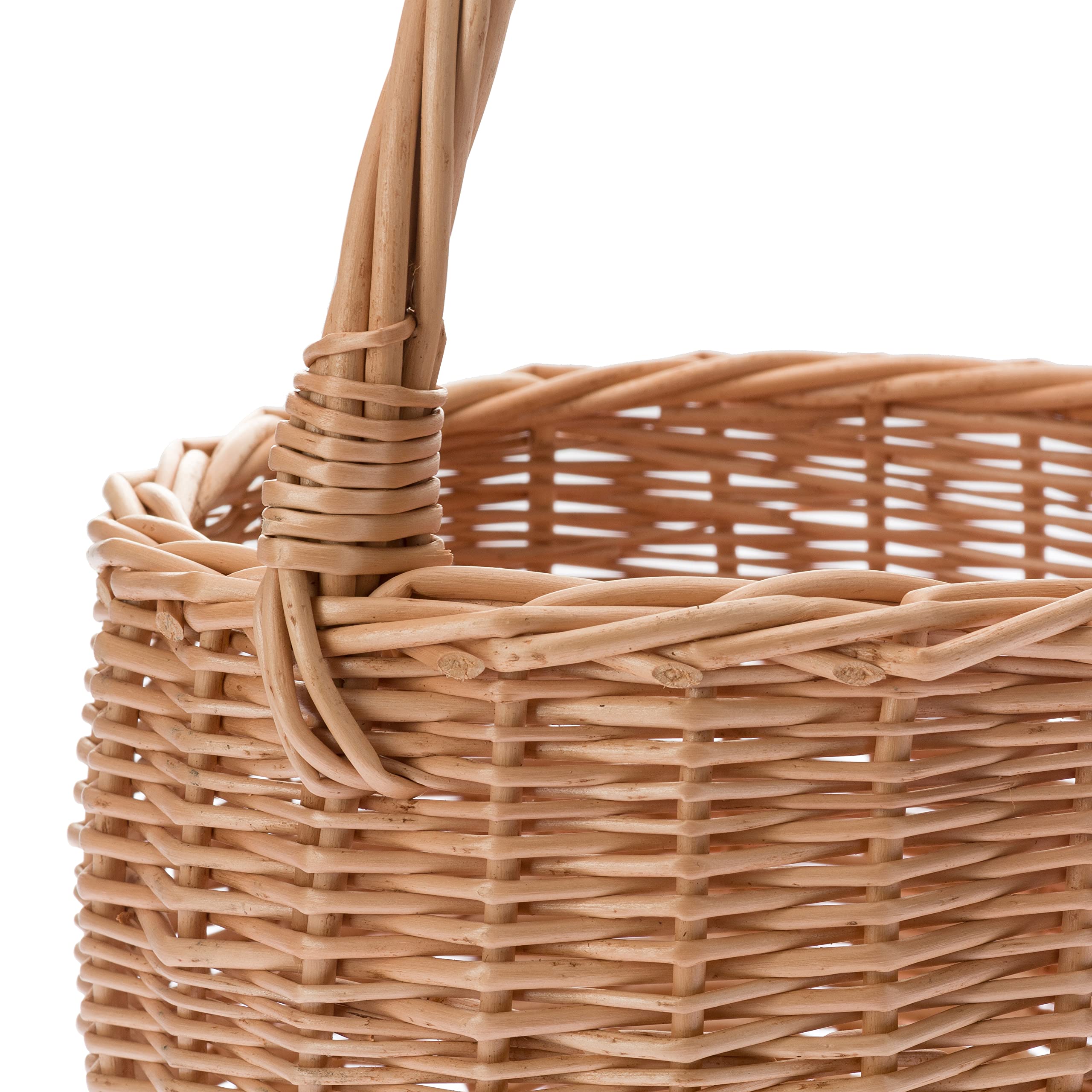 Cesto Regalo Intrecciato - 20x30cm, Perfetto Per Giocattoli, Caminetto, Decorazione Casa O Mercatini - Foto 7