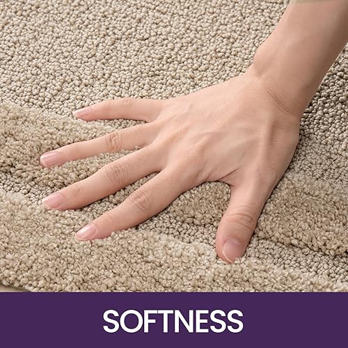 Miniatura 3 de DEXI Alfombras de baño, tapete de baño suave y absorbente para baño, antideslizante y lavable, tapete de baño para bañera, piso de baño, 20 x 32