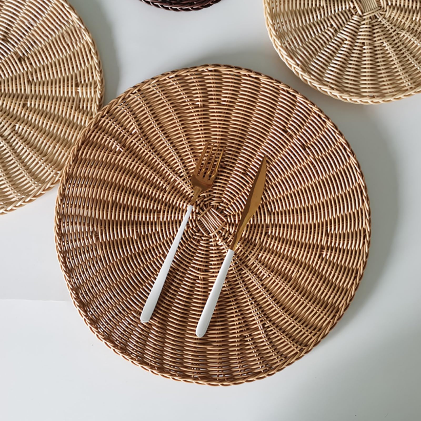 Set di 8 tovagliette in stile fattoria, lavabili e resistenti, in polipropilene, per sala da pranzo, cucina, decorazione