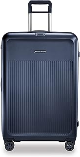 Sympatico Hardside Large Spinner Luggage, Matte Navy, 30-Inch Checked