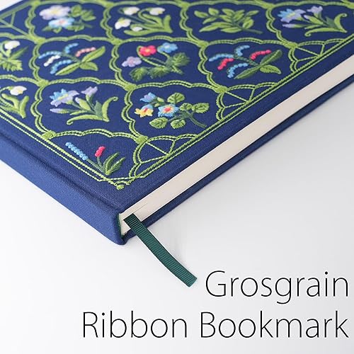 Miniatura 3 de diodrio Cuaderno de bocetos bordado de lujo para mujer, papel pesado de alta calidad de 180 GSM, 92 páginas en blanco, libro de bocetos de recuerdo