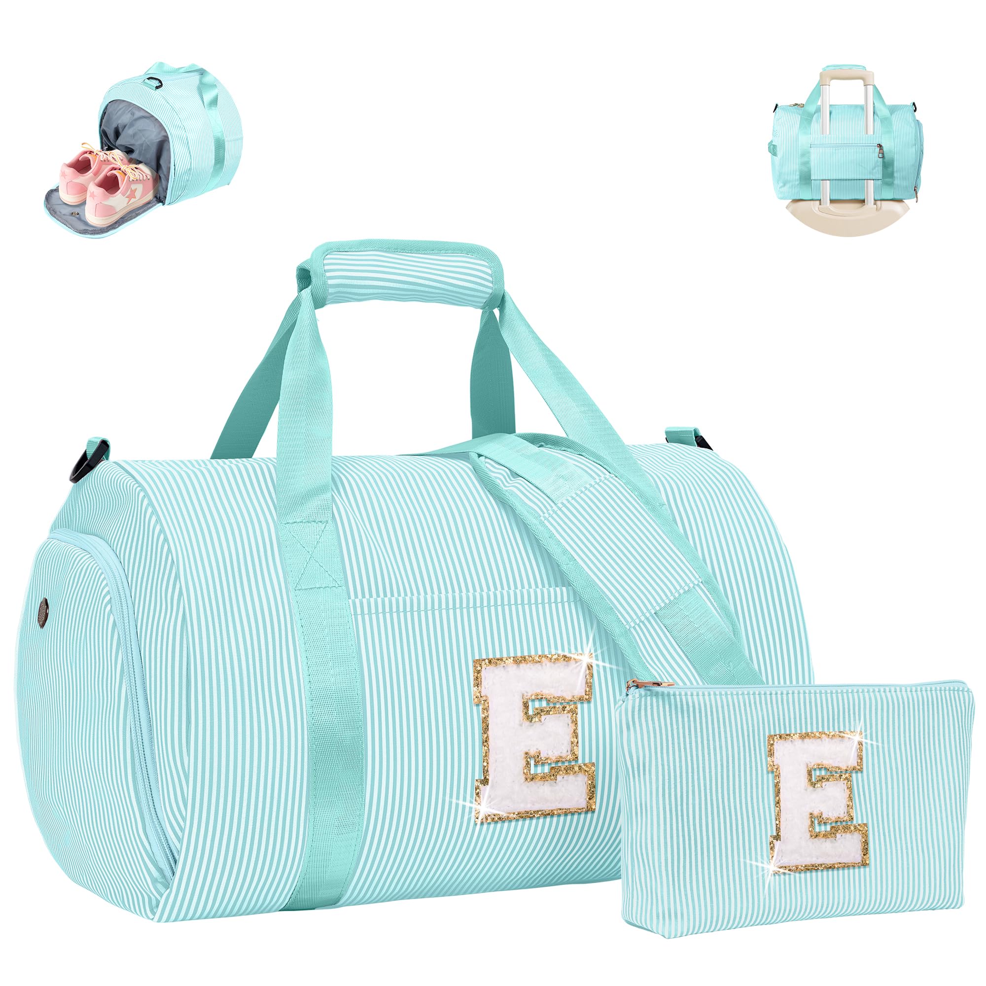 Vogewood Gift for Teenager, Girls Travel Duffle Bag, Overnight Duffel Bags, Lake Blue, S, E — image 1