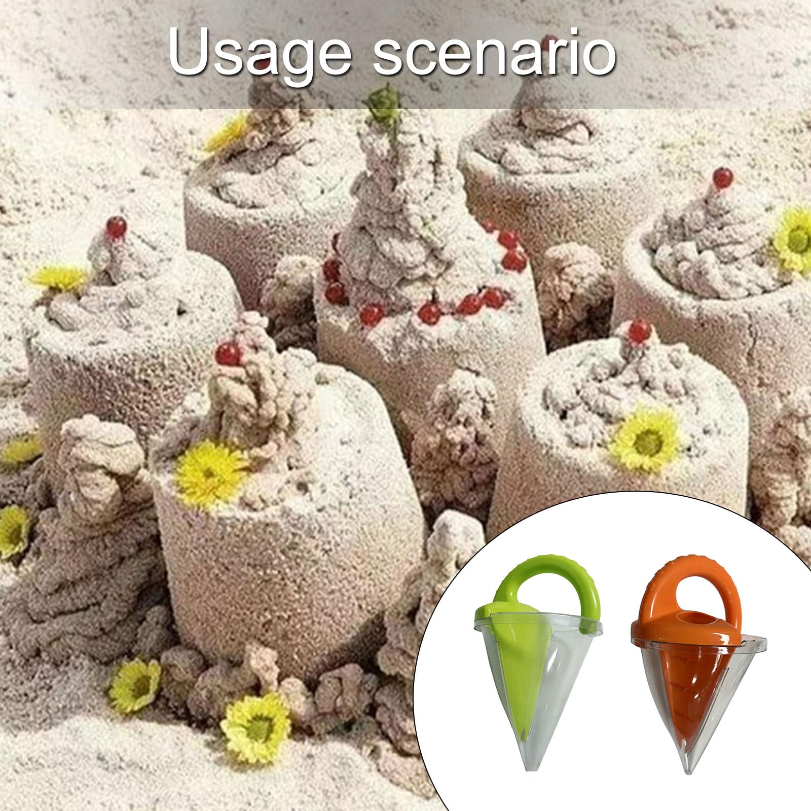 Multifunktionales Sand-Wasser-Spielzeug(Oranges 3)