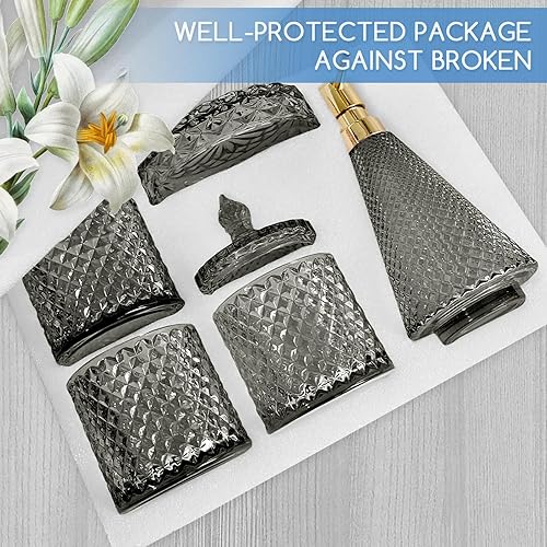 Miniatura 6 de Juego de accesorios de baño gris (gris)