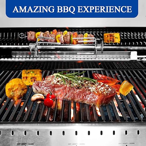 Miniatura 5 de GGC Rejillas de repuesto para parrilla de 15 pulgadas para Broil King 9453-54, 9453-57, 9453-64, 9865-54, 9453-67, Broil-Mate, Silver Chef, parrilla