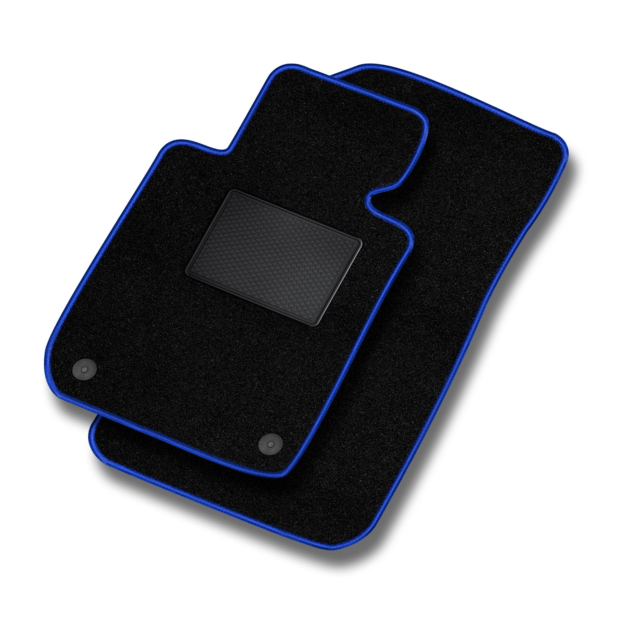 MOTOS Basic Alfombrillas coche de velours adecuado para Mercedes-Benz SLK R171 2004-2011 - Basic, Material, Azul - Experimenta un nuevo confort de conducción con un juego de alfombra de coche de terci