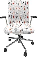 Vista 13 de Ambesonne Funda para silla de oficina en acuarela, selvas exóticas de Hawái, inspiradas en hojas verdes frescas y plantas tropicales, funda