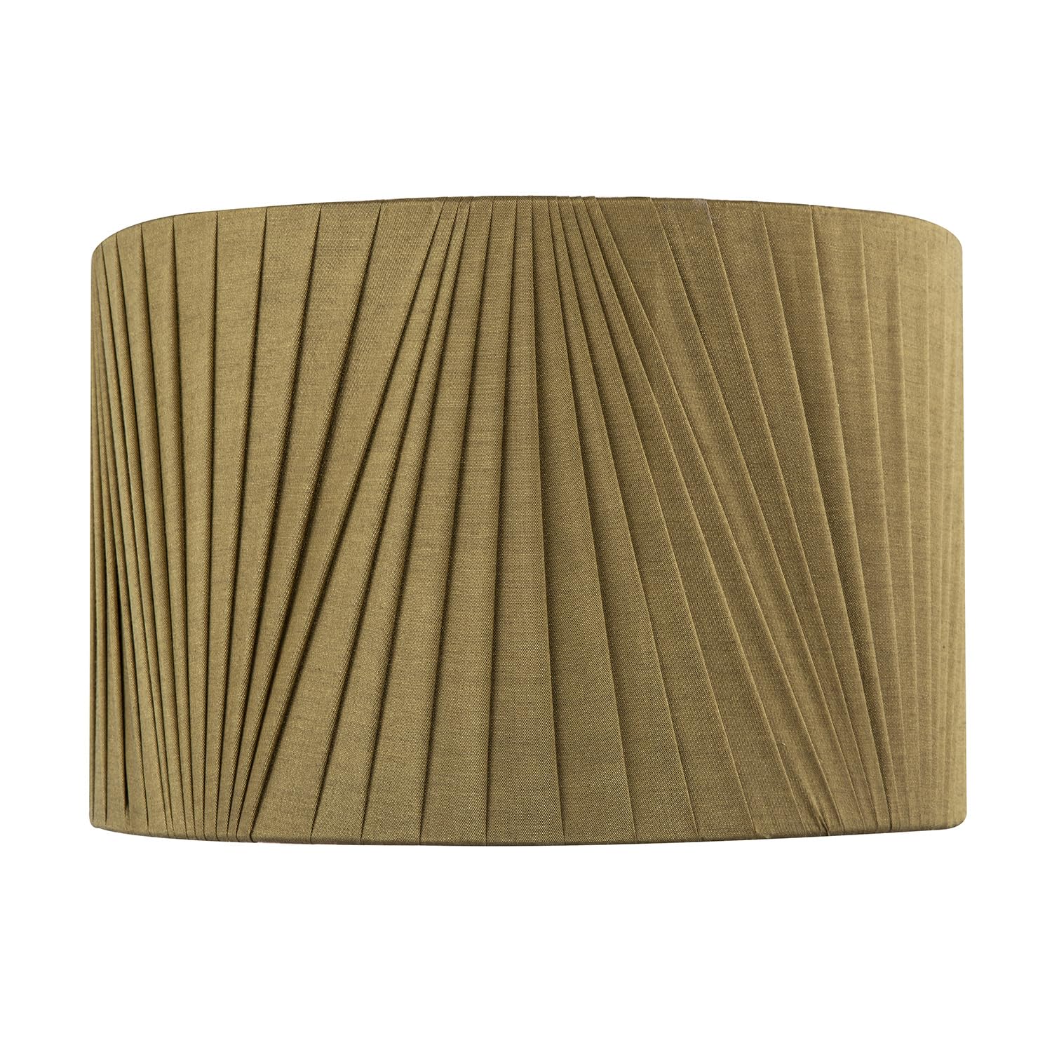 Happy Homewares - Lamp Shade - Tapered Drum - 30cm - Green - Faux Silk