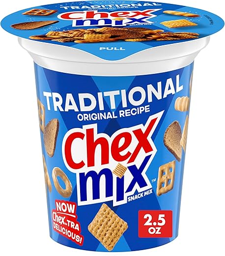 Chex Mix Traditional Original Recipe 2.5 oz Snack Cup Review — Honest Taste Test