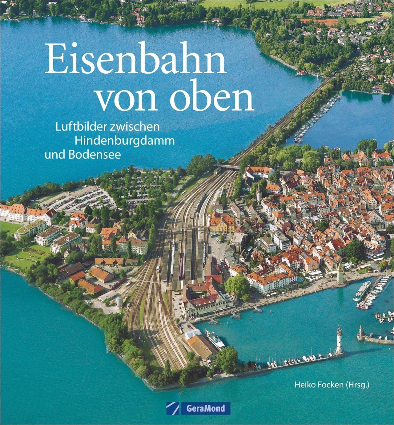 Livre photos ferroviaires de collection : vues aériennes inédites des trains d'Allemagne