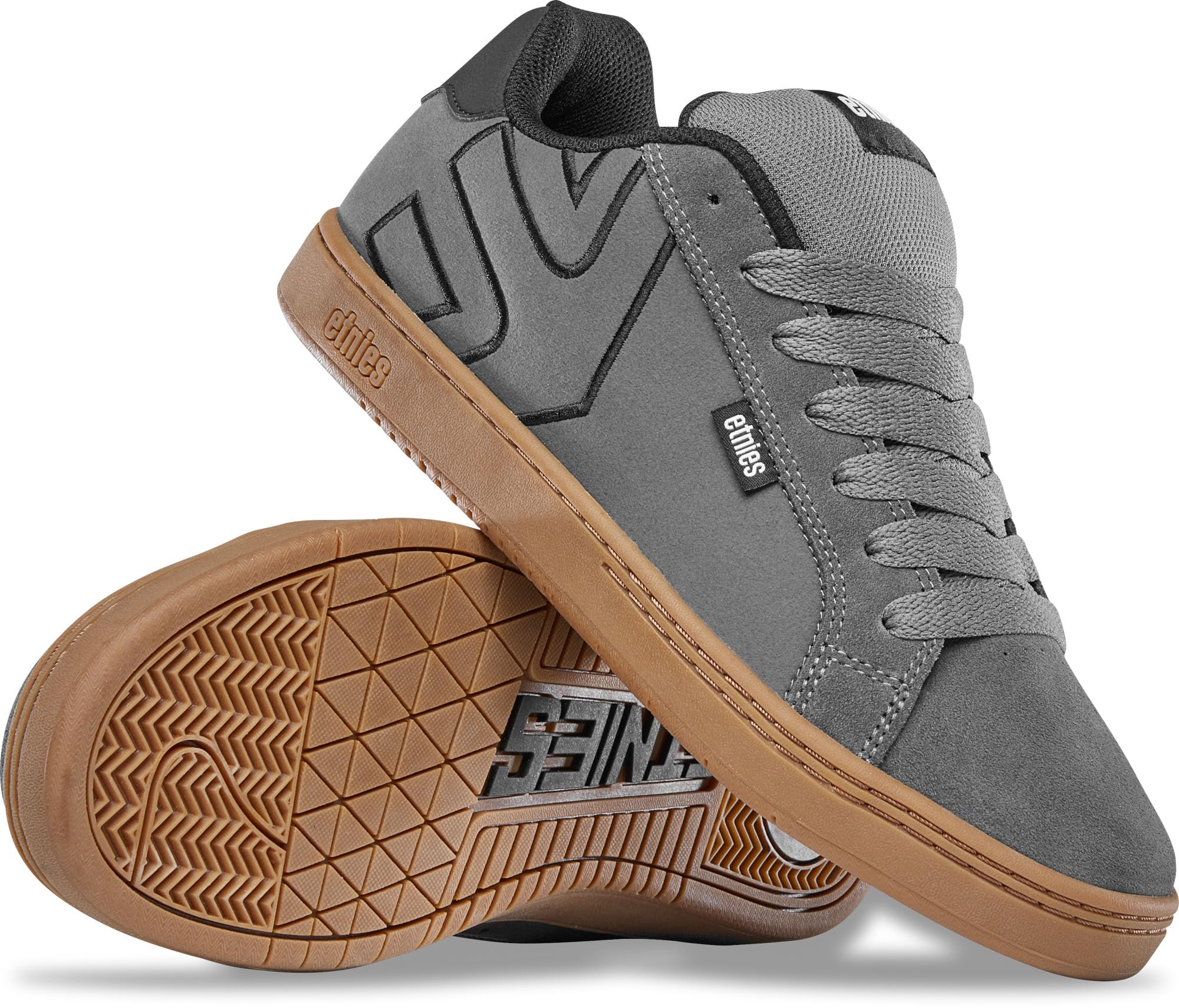 Etnies Fader - Zapatillas de Skate para Hombre, Color Gris Oscuro y Negro
