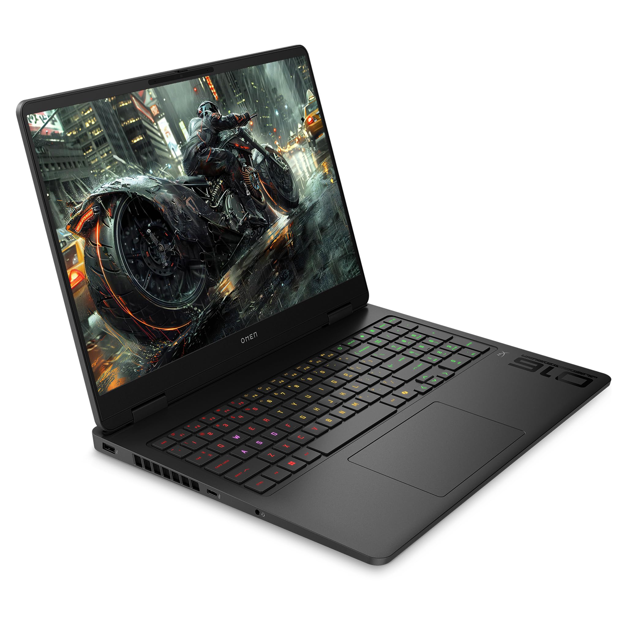 HP Omen 16 Gaming Laptop, AMD Ryzen 9 8940HX, 64 GB DDR5 RAM, 1 TB PCIe SSD, 16" FHD (1920x1200) IPS 144Hz Display, Nvidia Geforce RTX 5070, Deutsches Tastatur, Windows 11 Pro, Shadow Black