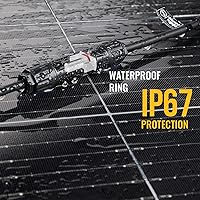 Vista 4 de BougeRV 2 pares de conectores solares Y rama paralelo adaptador cable cable enchufe kit de herramientas para panel solar