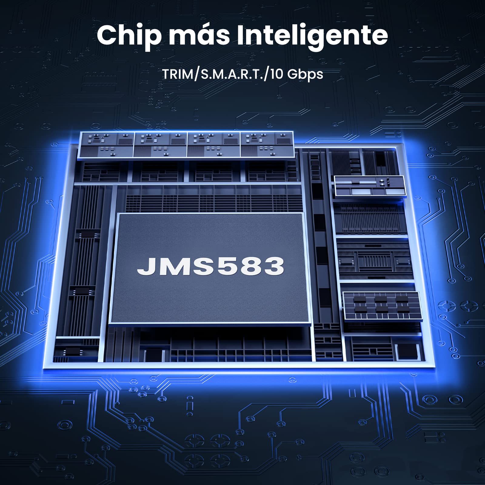 UGREEN Carcasa M.2 NVMe PCIe USB C 3.2 Gen 2, Caja Disco Duro M2 con UASP 10Gbps para SSD M.2 M/M&B Key 2280/2242/2230/2260 Compatible con 970 EVO Plus Crucial P1