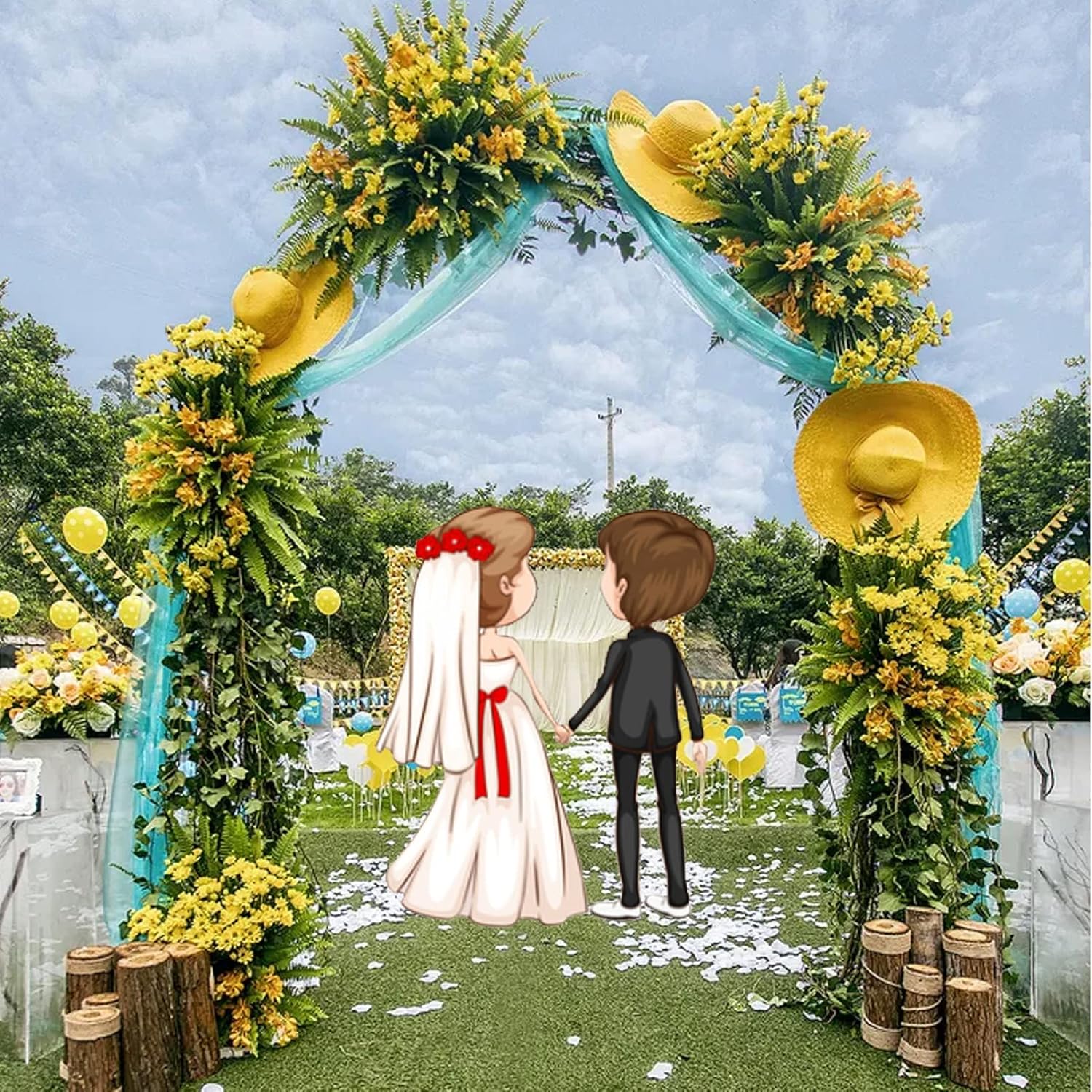 Garden Arch, Multifunction Rose Arch, Plant Climbing Support Metal Weather Resistant Trellis Pergola Arbor, for Patio, Lawn, Wedding Decor Archway (Color : White, Size : 120x220x40cm)