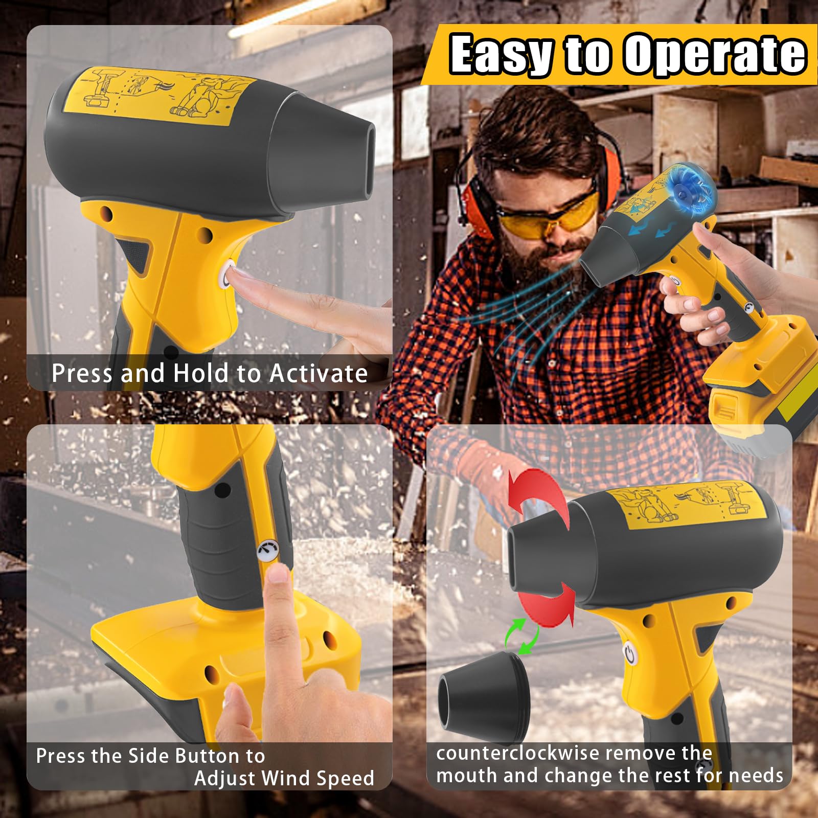 X5 Violent Blower Ini Turbo Jet Fan Handheld 3ND Generation Brushless Otor 130000 Rp Wind Speed 52/S Duct Fans - Ini Turbo Fan, Ini Portable Turbo Fan - View #4