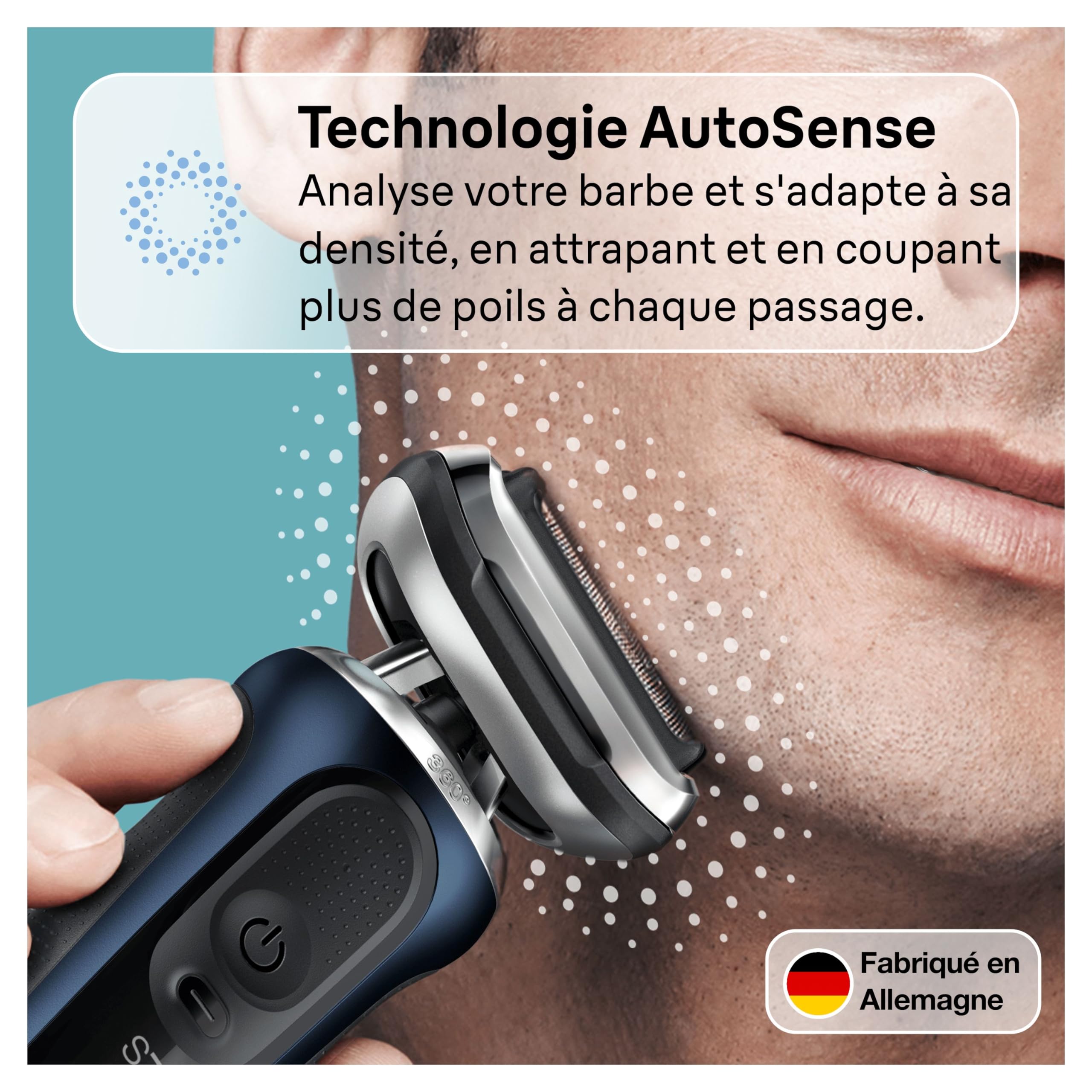 Braun Rasoir Electrique Homme Series 7 71-B1200s, Etanche, Lames Flexibles 360° Pour Bien Raser Le Visage, Coffret Rasage Avec Accessoire Tondeuse De Précision, Efficace Sur Les Barbes Dures